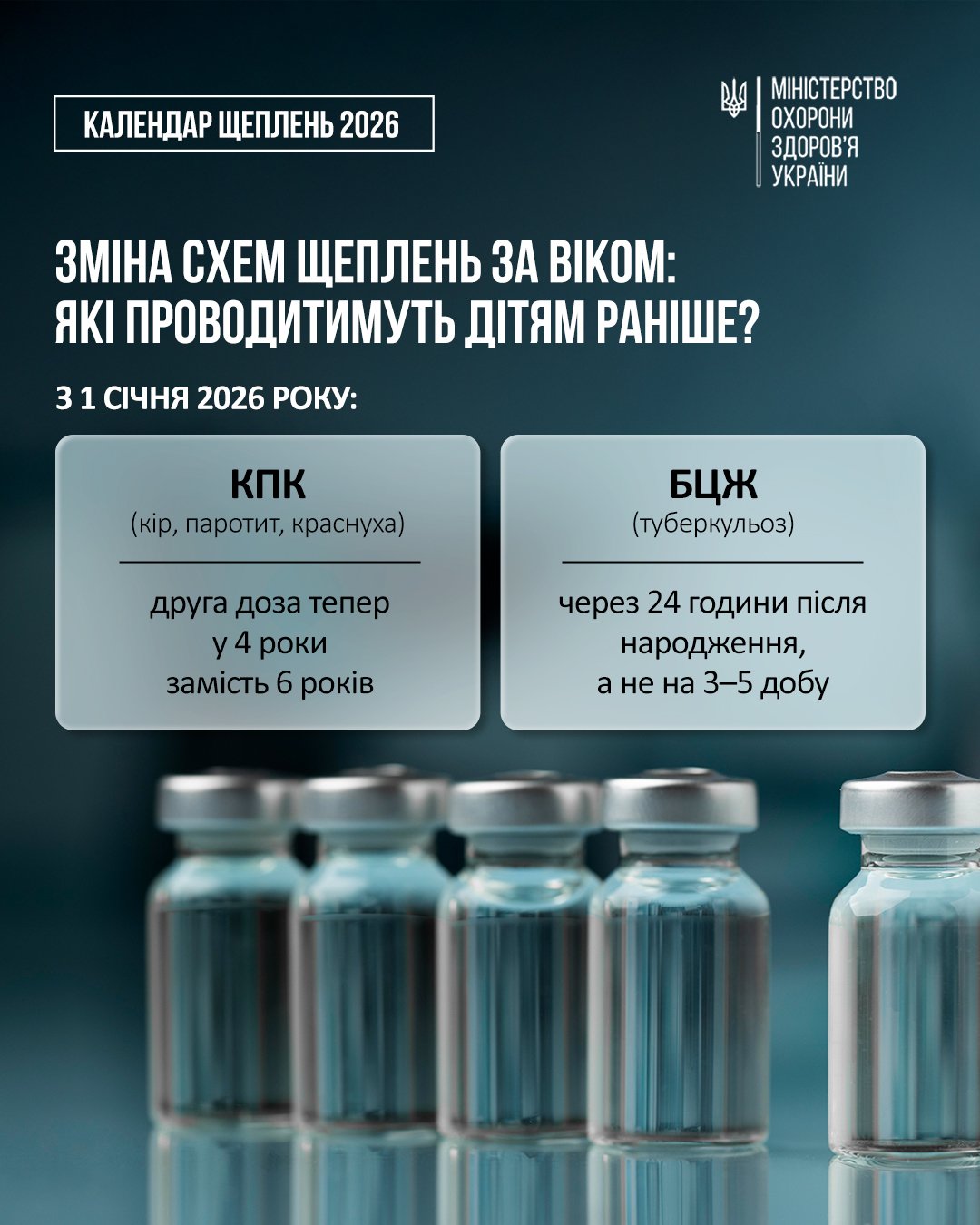 Вы сейчас просматриваете Оновлений Календар щеплень: які вакцини діти отримуватимуть раніше з 1 січня 2026 року?