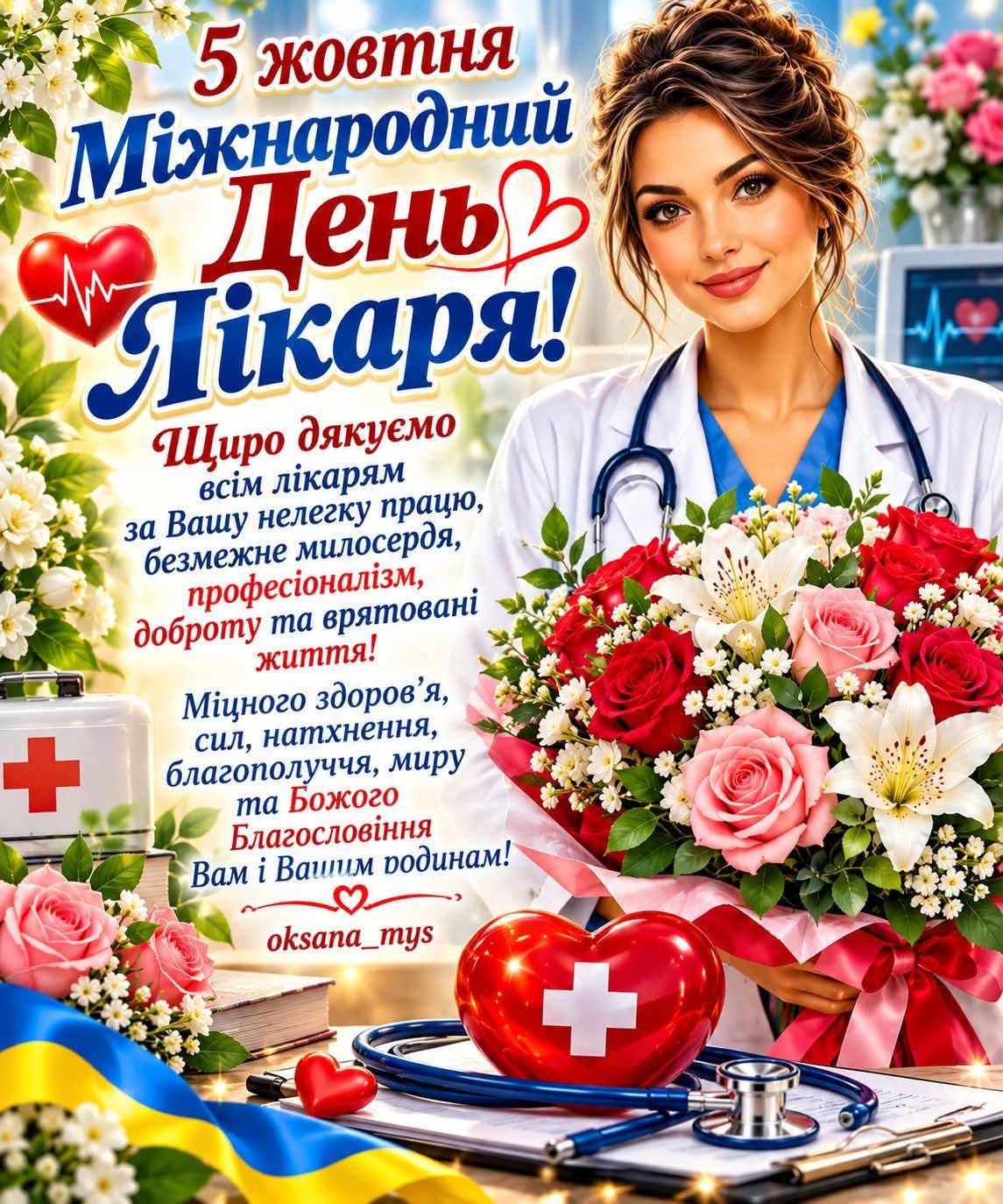 Подробнее о статье 5 ЖОВТНЯ — МІЖНАРОДНИЙ ДЕНЬ ЛІКАРЯ.